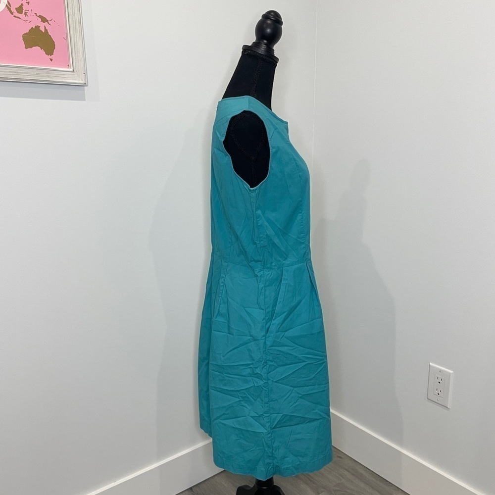 Uniqlo Turquoise Sleeveless Dress with Pockets - Picture 3 of 8